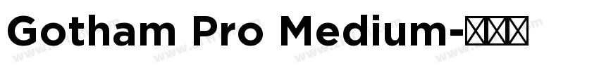 Gotham Pro Medium字体转换